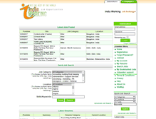 Tablet Screenshot of indiaworking.com